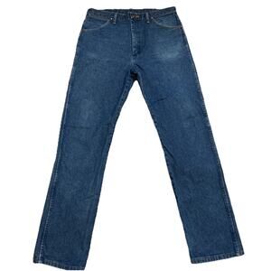 Wrangler Denim Jeans 35x34 Mens 13MWZPW Cowboy Cut Bootcut Rodeo Style